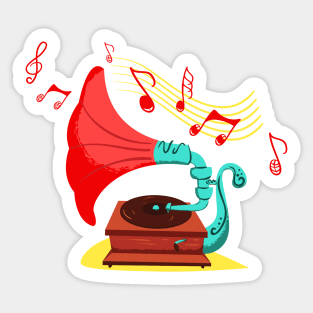 Turntable Gramophone Sticker